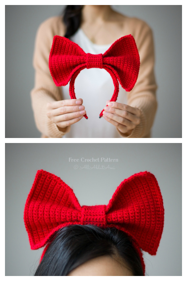 Kiki's Delivery Service Bow Headband Free Crochet Patterns