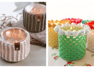 Candle Jar Cozy Free Crochet Patterns Candle Jar Cozy Free Crochet Patterns