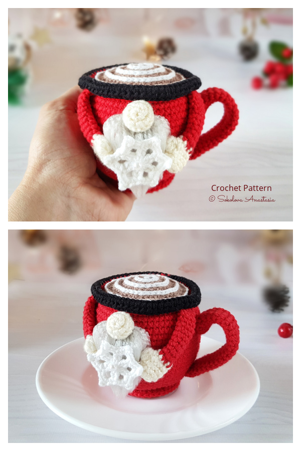 Crochet Christmas Mug Jumper Pattern 
