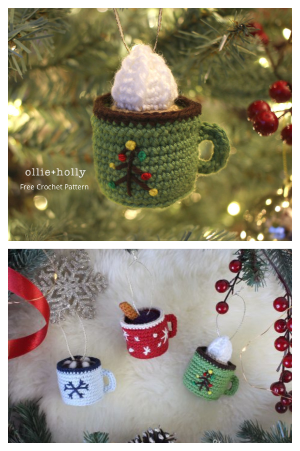 Christmas Crochet Hot Chocolate Amigurumi Free Pattern
