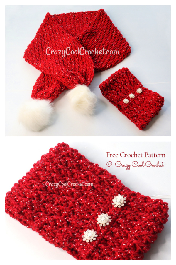 Christmas Scarf Free Crochet Patterns & Paid
