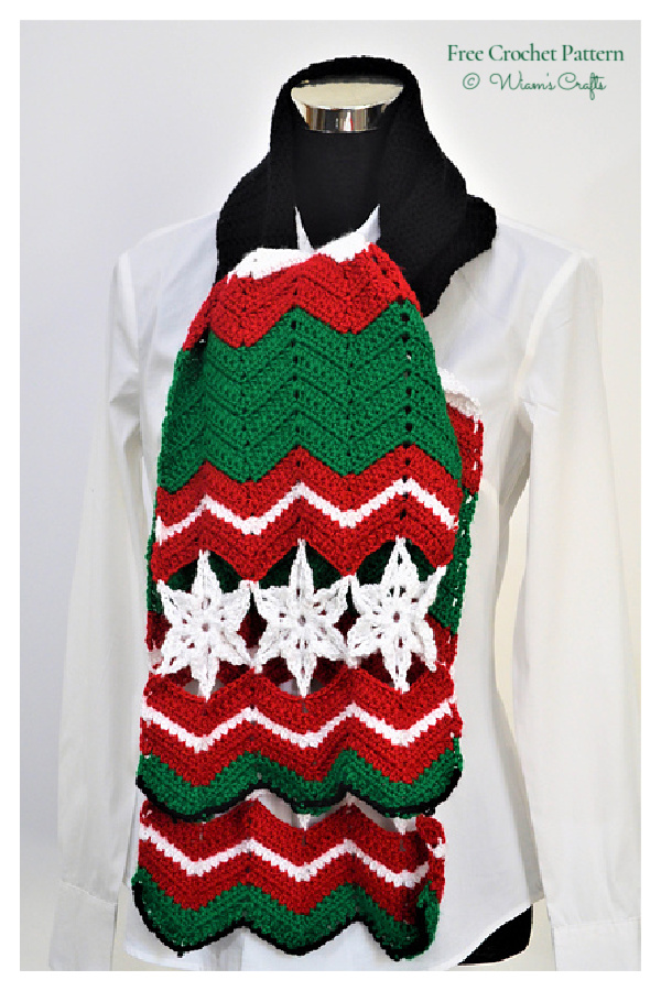 All About Christmas Scarf Free Crochet Patterns