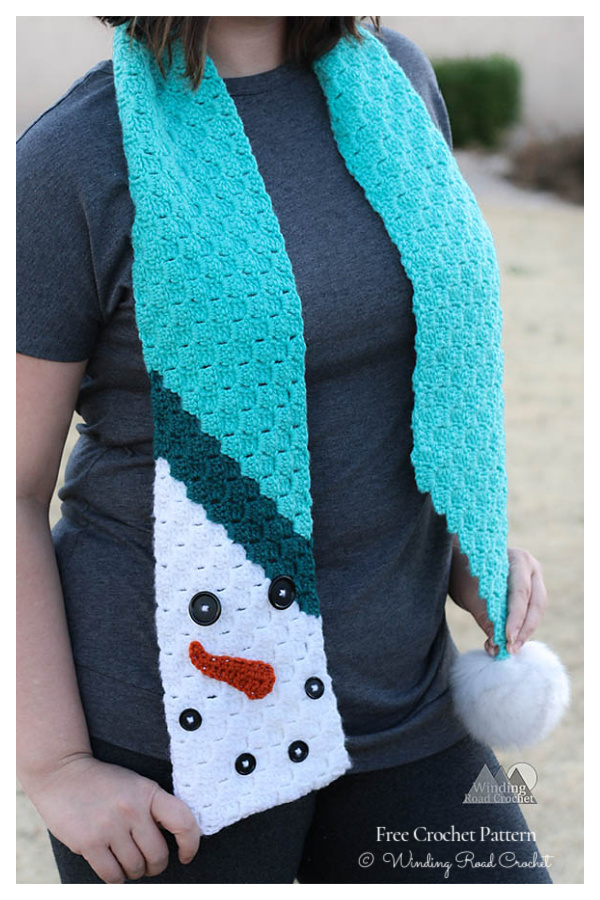 The Snowman C2C Free Crochet Patterns