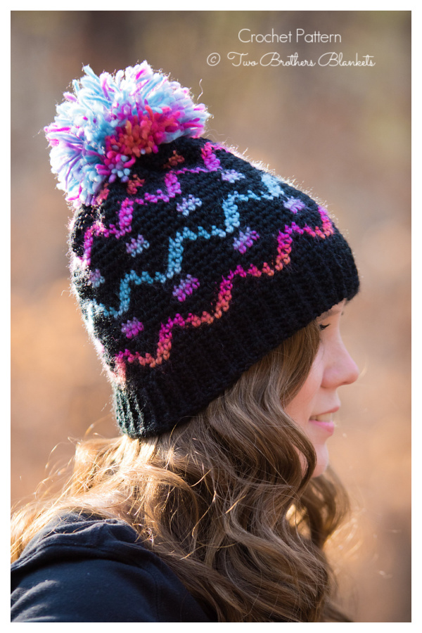 Fair Isle Camden Hat Crochet Patterns