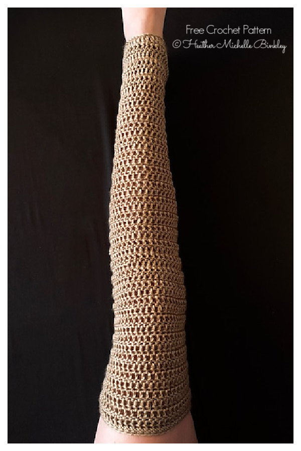 Basic Thigh-High Boot Covers Free Crochet Patterns