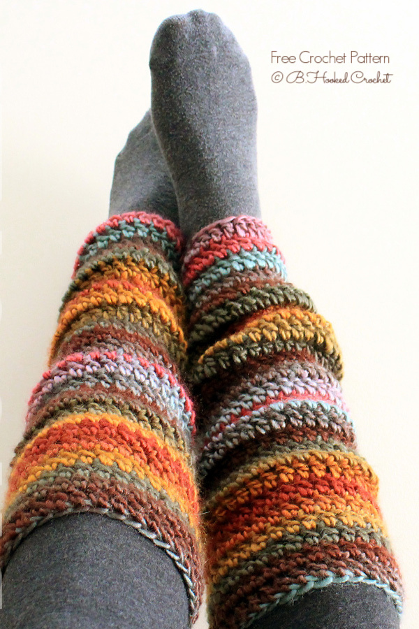 Beginner East Leg Warmer Free Crochet Patterns