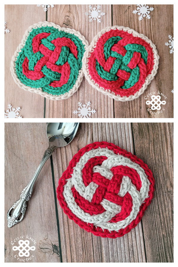 Celtic Knot Coaster Free Crochet Patterns