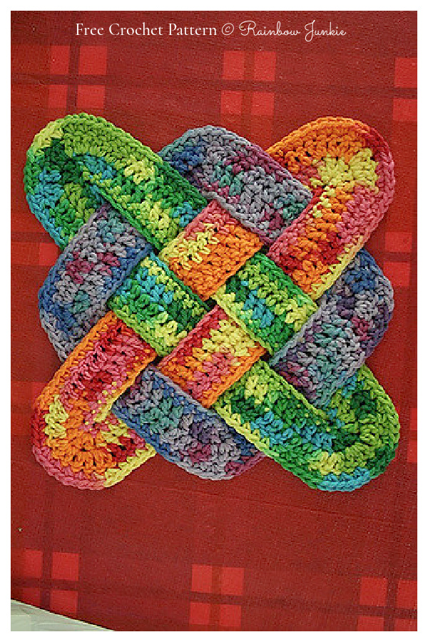 Weaved Hotpad Free Crochet Patterns