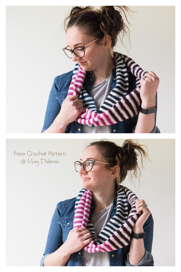 Candy Stripes Scarf Free Crochet Pattern