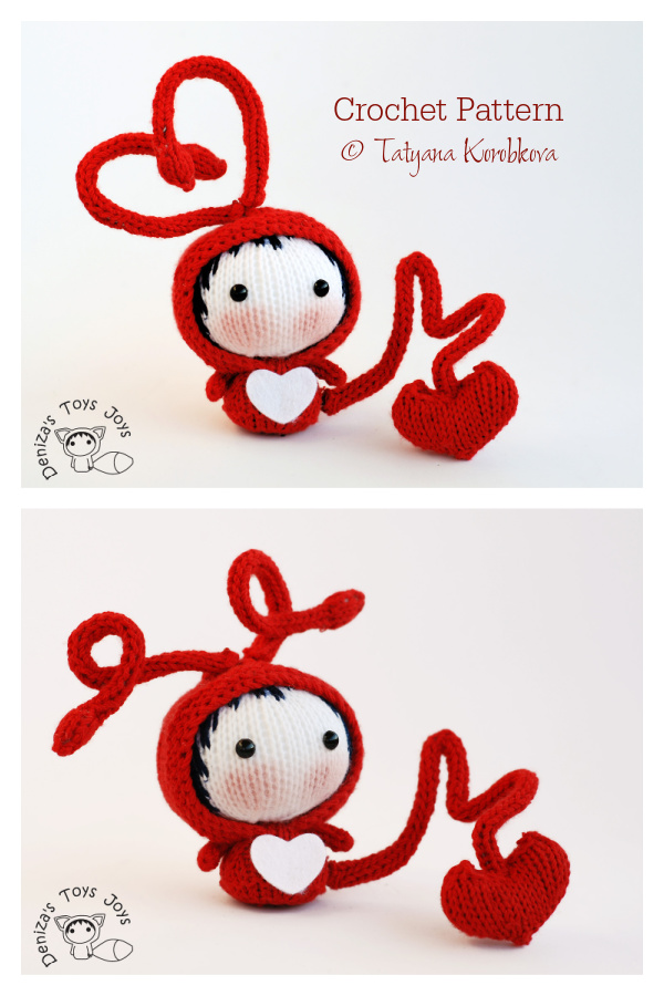 Fall in Love Small Red Bug Doll Crochet Patterns