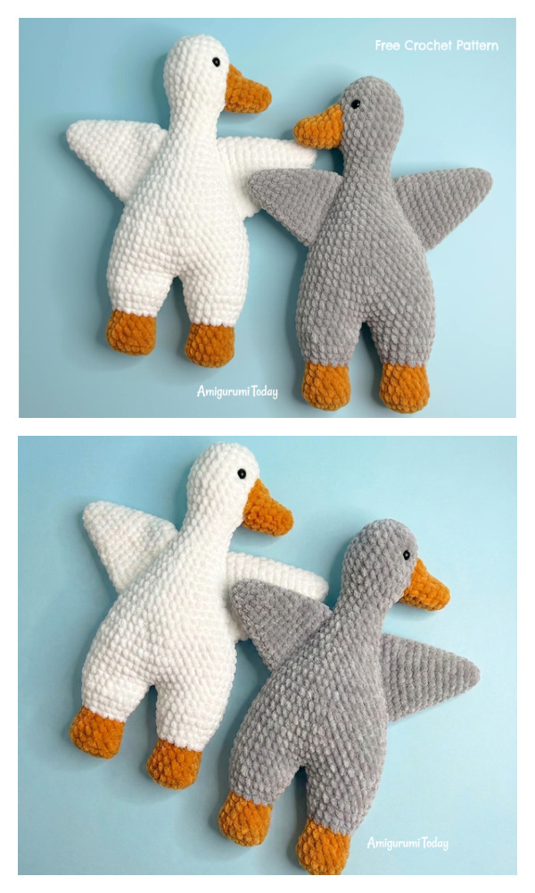 Crochet Goodnight Goose Snuggle Amigurumi Free Pattern