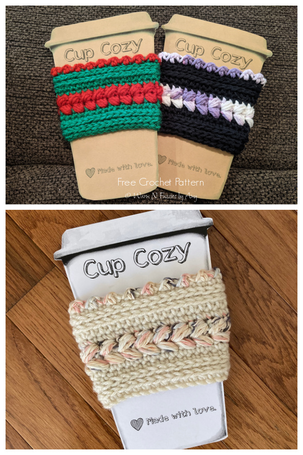 Tea Time Cup Cozy Free Crochet Patterns