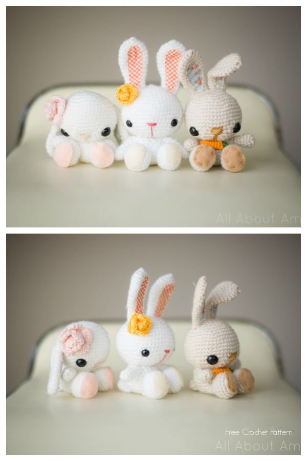 Crochet Spring Bunnies Amigurumi Free Patterns