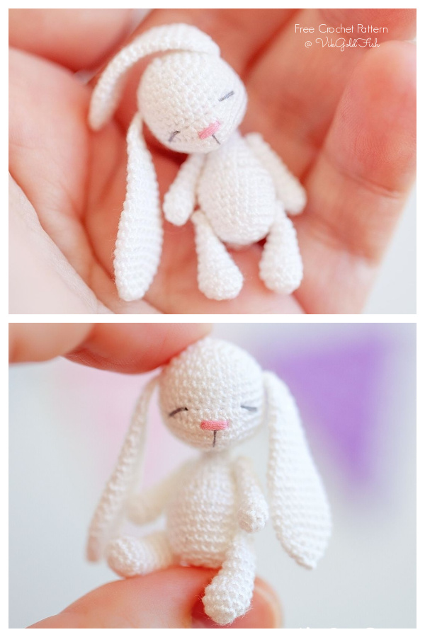 Crochet Bunny for Doll Amigurumi Free Pattern