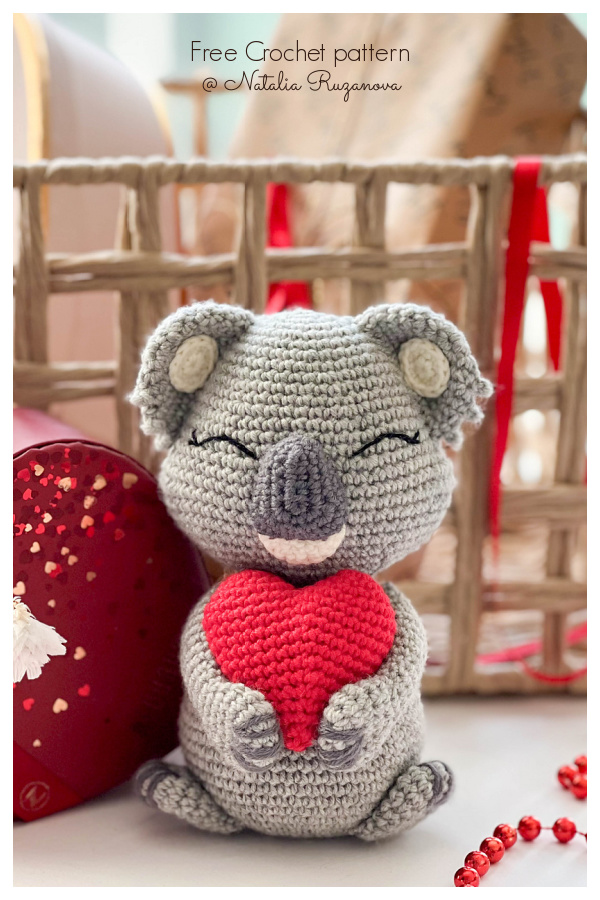 Crochet Valentine Koala Amigurumi Crochet Patterns