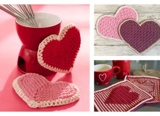 Heart Potholder Free Crochet Patterns Heart Potholder Free Crochet Patterns
