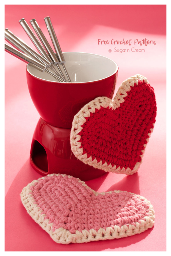 Love Handle Hot Pad Free Crochet Pattern