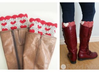 Valentine Boot Cuffs Free Crochet Patterns Valentine Boot Cuffs Free Crochet Patterns