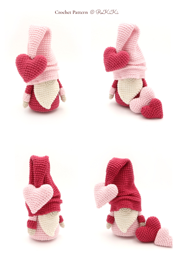 Crochet Valentine’s Gnome Amigurumi Patterns