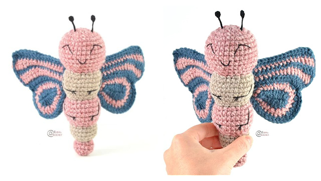 Amigurumi Ava the Butterfly Free Crochet Pattern