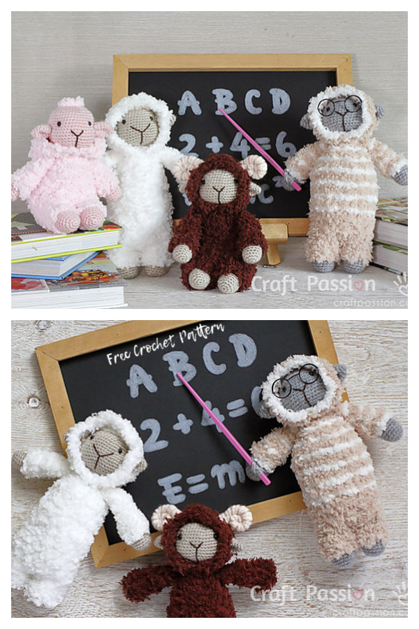 Amigurumi Sheep in Hoodie Free Crochet Pattern