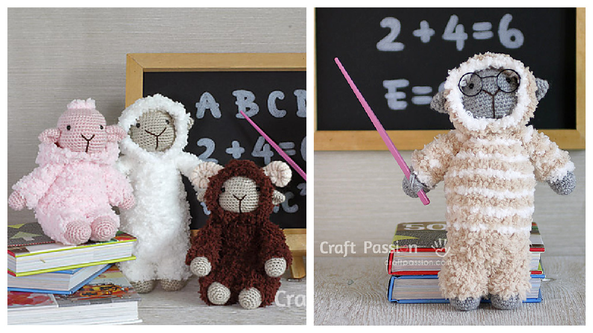 Amigurumi Sheep in Hoodie Free Crochet Pattern