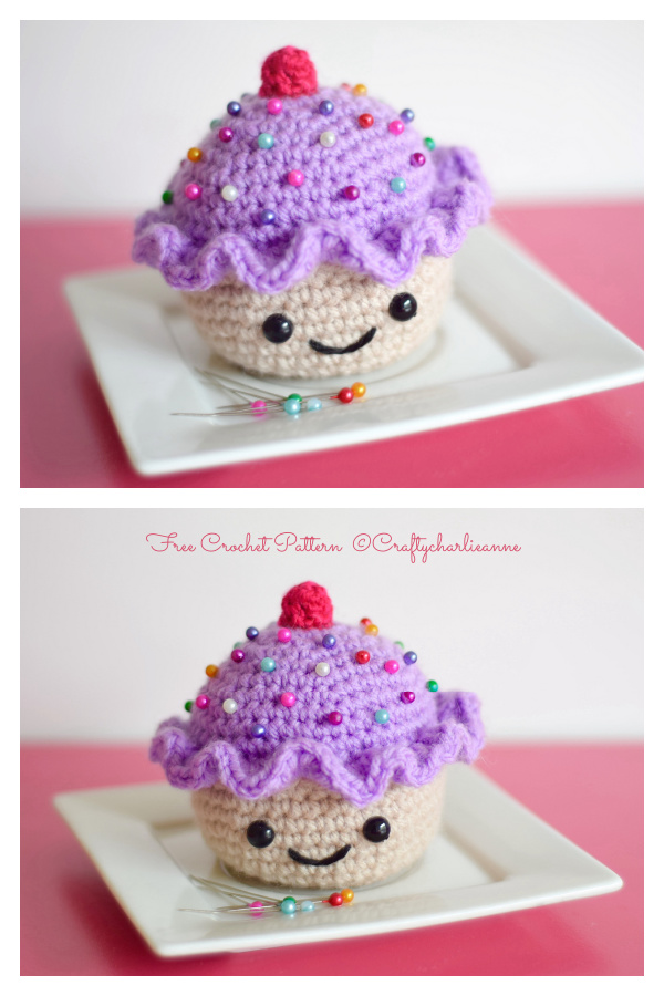 Quick Crochet Cupcake Pincushion Amigurumi Free Patterns