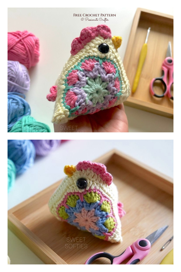 Granny Square Chicken Free Crochet Pattern