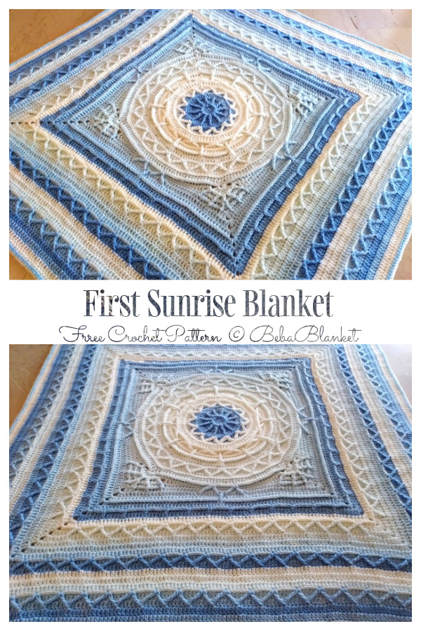 First Sunrise Blanket Free Crochet Pattern