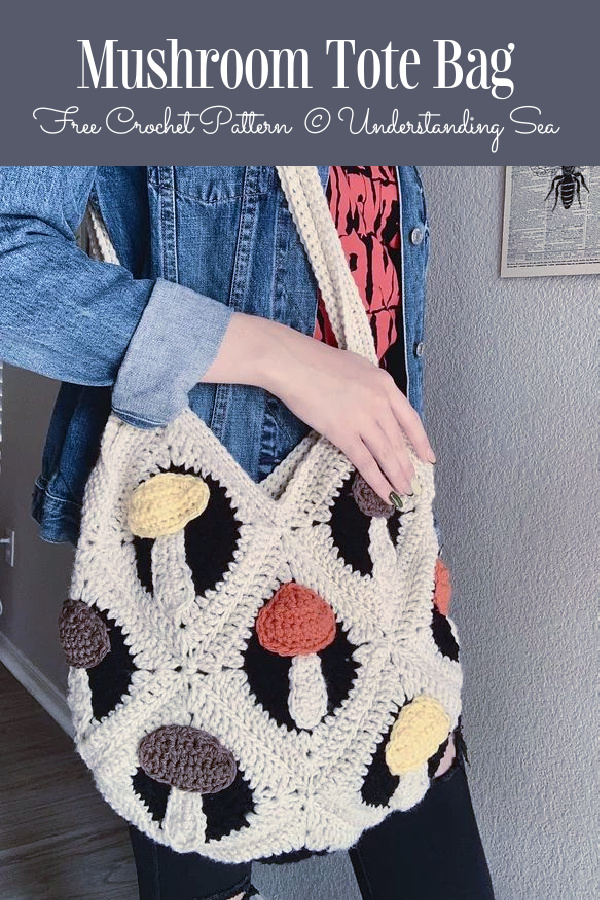 Mushroom Tote Bag Free Crochet Patterns
