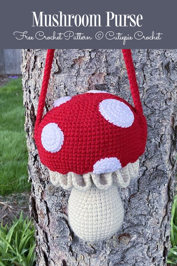 Mushroom Purse Free Crochet Pattern