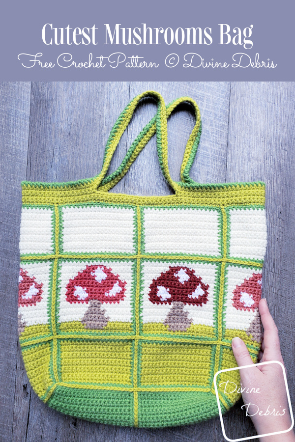 Cute Mushrooms Bag  Free Crochet Pattern