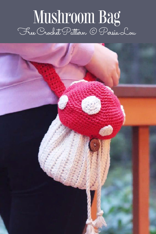 Mushroom Bag Free Crochet Patterns