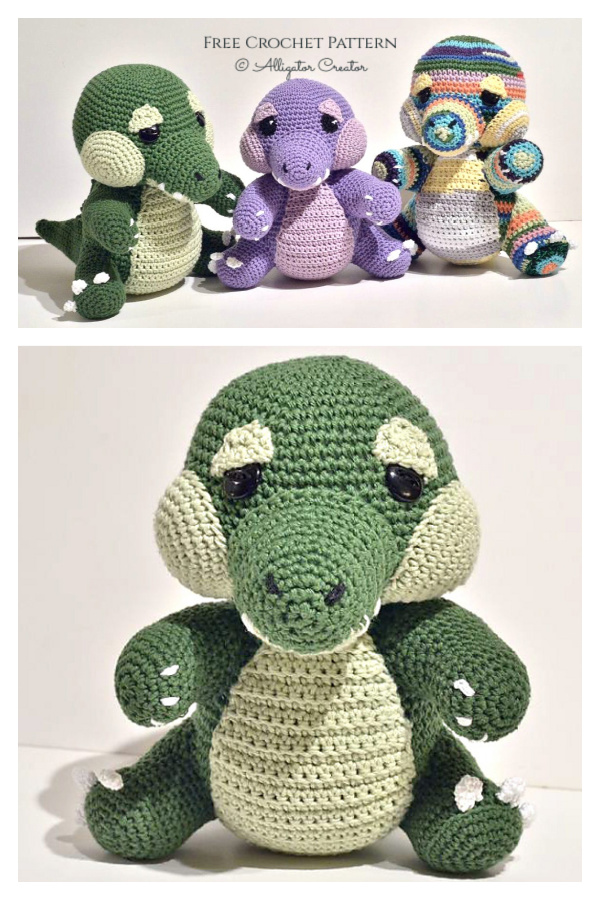 Amigurumi Huggy Gator Free Crochet Patterns