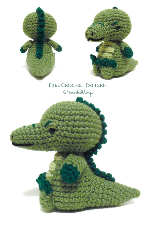 Amigurumi Sitting Alligator Free Crochet Patterns