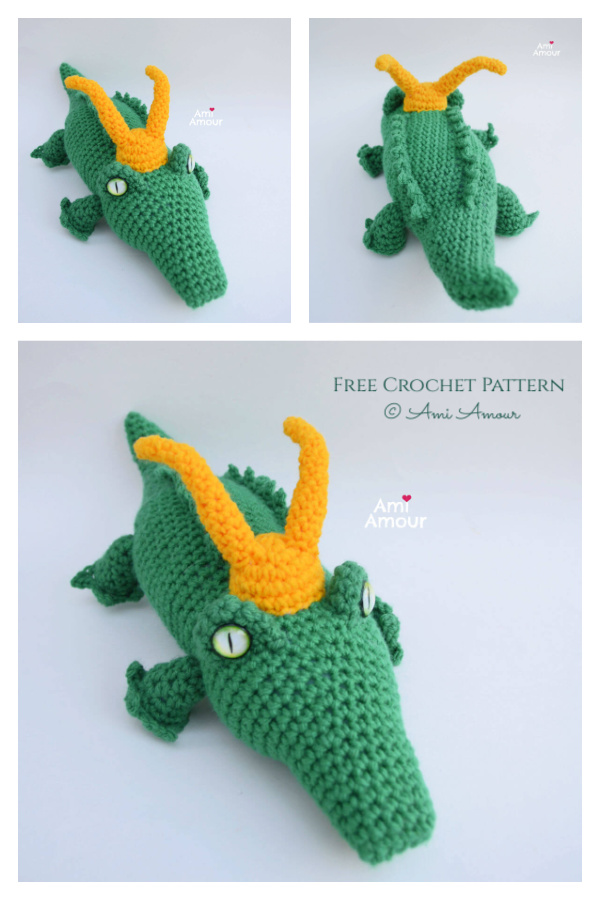 Amigurumi Alligator Loki Free Crochet Patterns