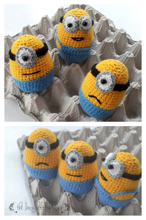 Crochet Easter Egg Minions Amigurumi Free Pattern