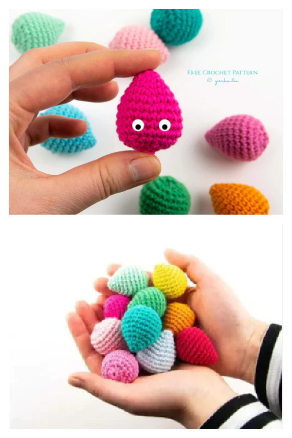 Crochet Tiny Easter Egg Amigurumi Free Pattern