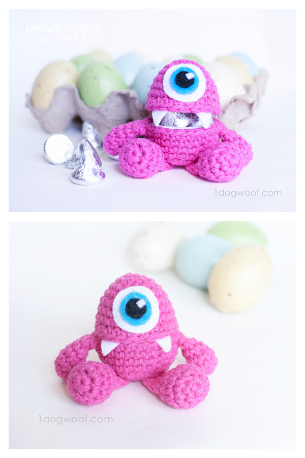 Crochet Monster Easter Egg Amigurumi Free Patterns