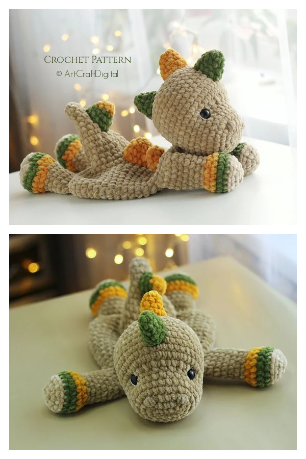 Dinosaur Lovey Crochet Patterns