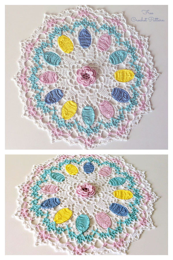 Easter Egg Centerpiece Doily Crochet Patterns