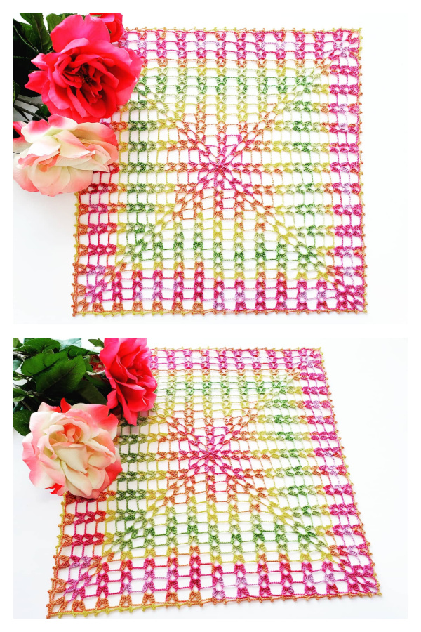 Easter Square Doily Free Crochet Patterns