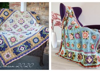 Fruit Garden Blanket Free Crochet Pattern Fruit Garden Blanket Free Crochet Pattern