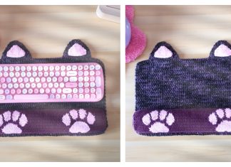 Kitty Keyboard Mat Wrist Rest Free Crochet Pattern Kitty Keyboard Mat Wrist Rest Free Crochet Pattern