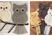 Macramé Owl Wall Hanging Crochet Patterns Crochet Macramé Owl Wall Hanging Free Crochet Pattern Video Tutorial