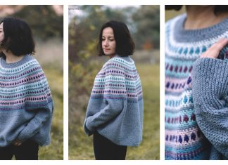 Polar Swoncho Free Crochet Pattern Polar Swoncho Free Crochet Pattern