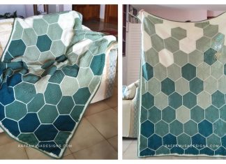 Solid Hexagons Blanket Free Crochet Pattern Solid Hexagons Blanket Free Crochet Pattern