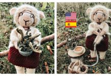 Amigurumi Clara the Knitter Sheep Crochet Pattern Amigurumi Clara the Knitter Sheep Crochet Pattern