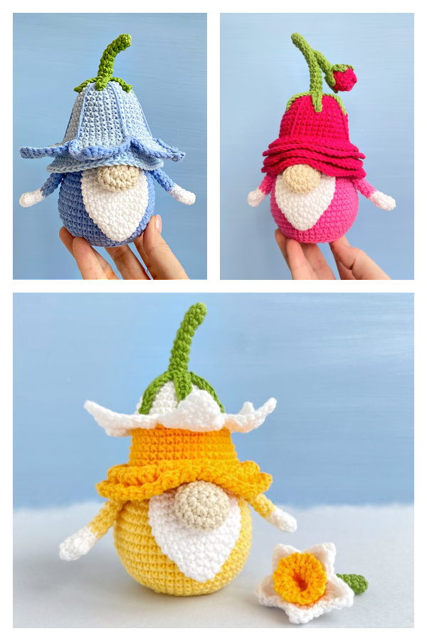 Amigurumi Flower Gnome Bundle Crochet Patterns