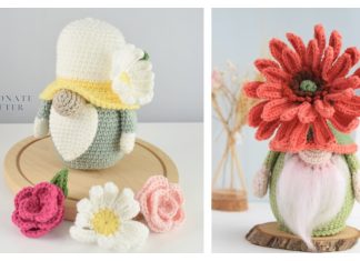 Amigurumi Flower Gnome Free Crochet Patterns and Paid Amigurumi Flower Gnome Free Crochet Patterns